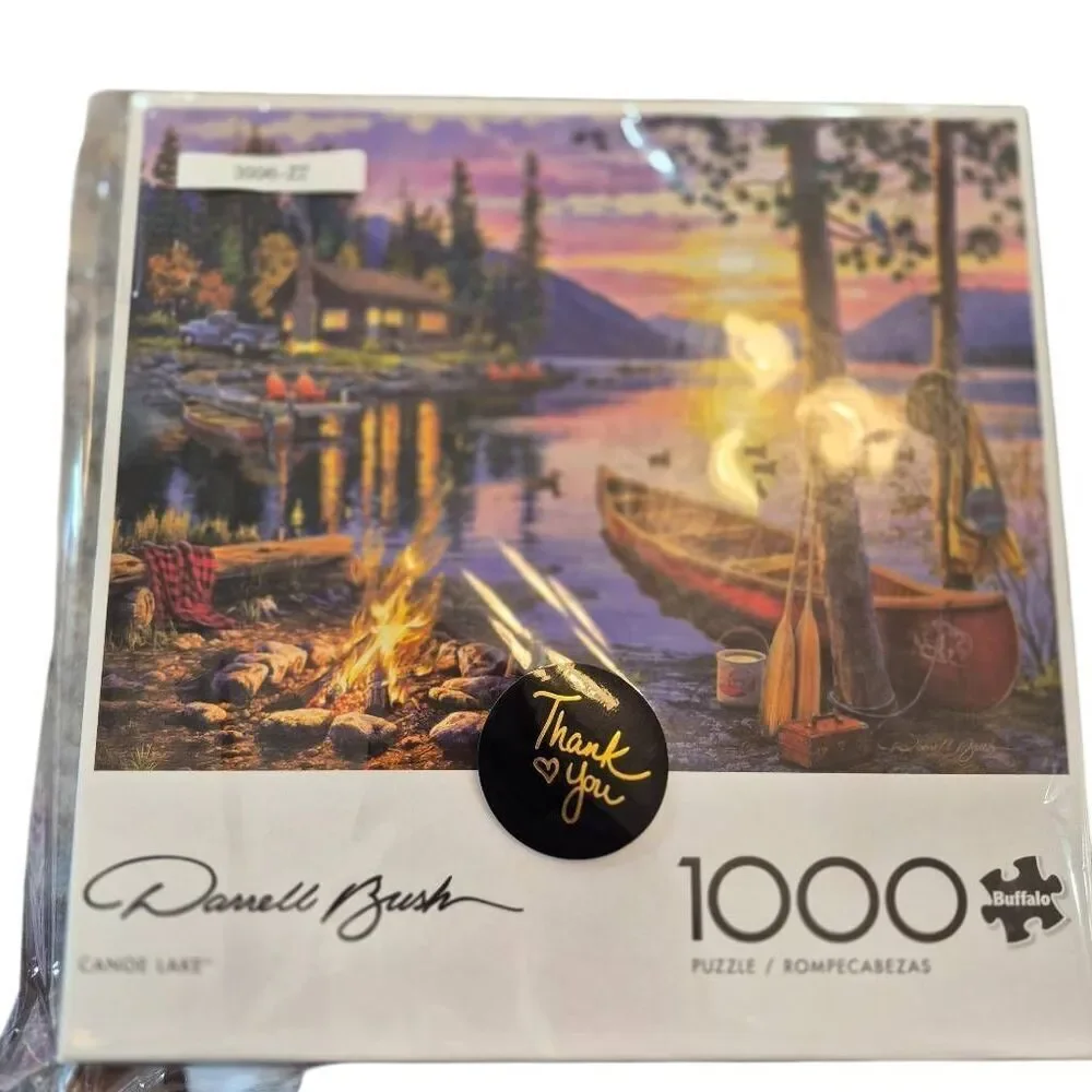 Buffalo Games - Canoe Lake 1000 Piece Puzzle for Adults - Jigsaw Puzzles – Darre